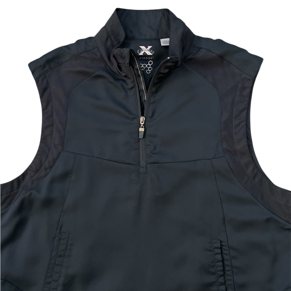 Callaway Golf Series Men’s Black Quarter Zip Golf Vest Size Large NWOT‎ - Picture 2 of 12